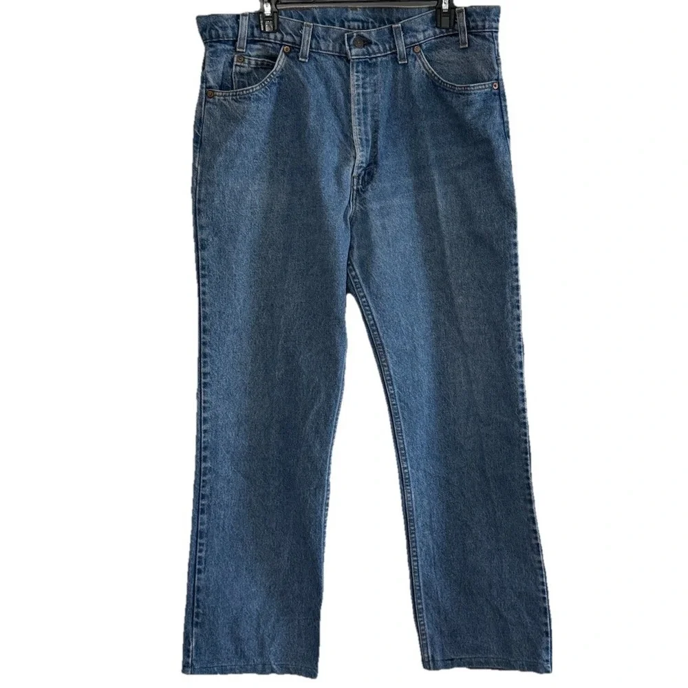 Vintage Levi's Orange Tab Men's Blue Denim Jeans Size 36 x 28‎ Measured